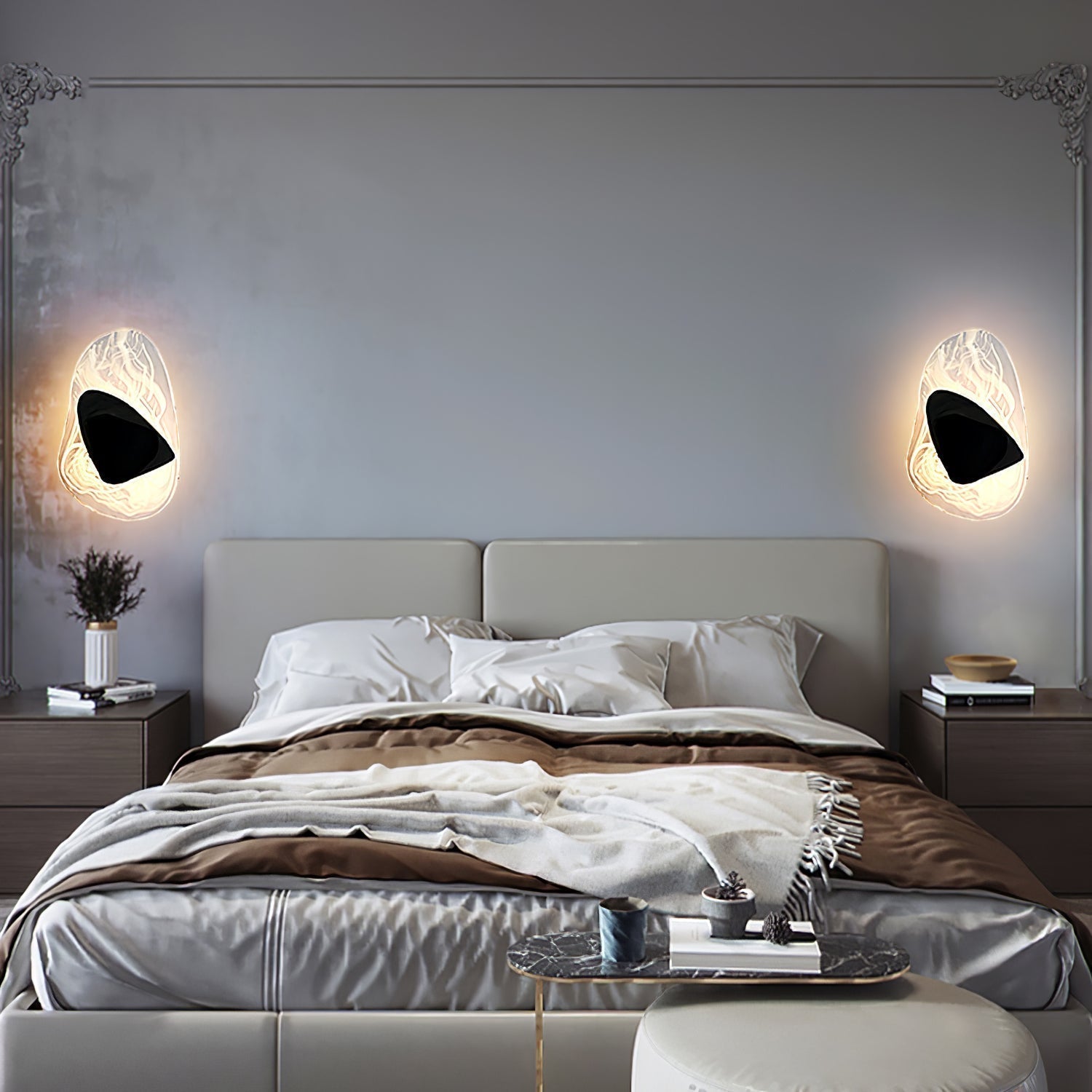 Katara – Designer Wandleuchte mit Kristallakzenten