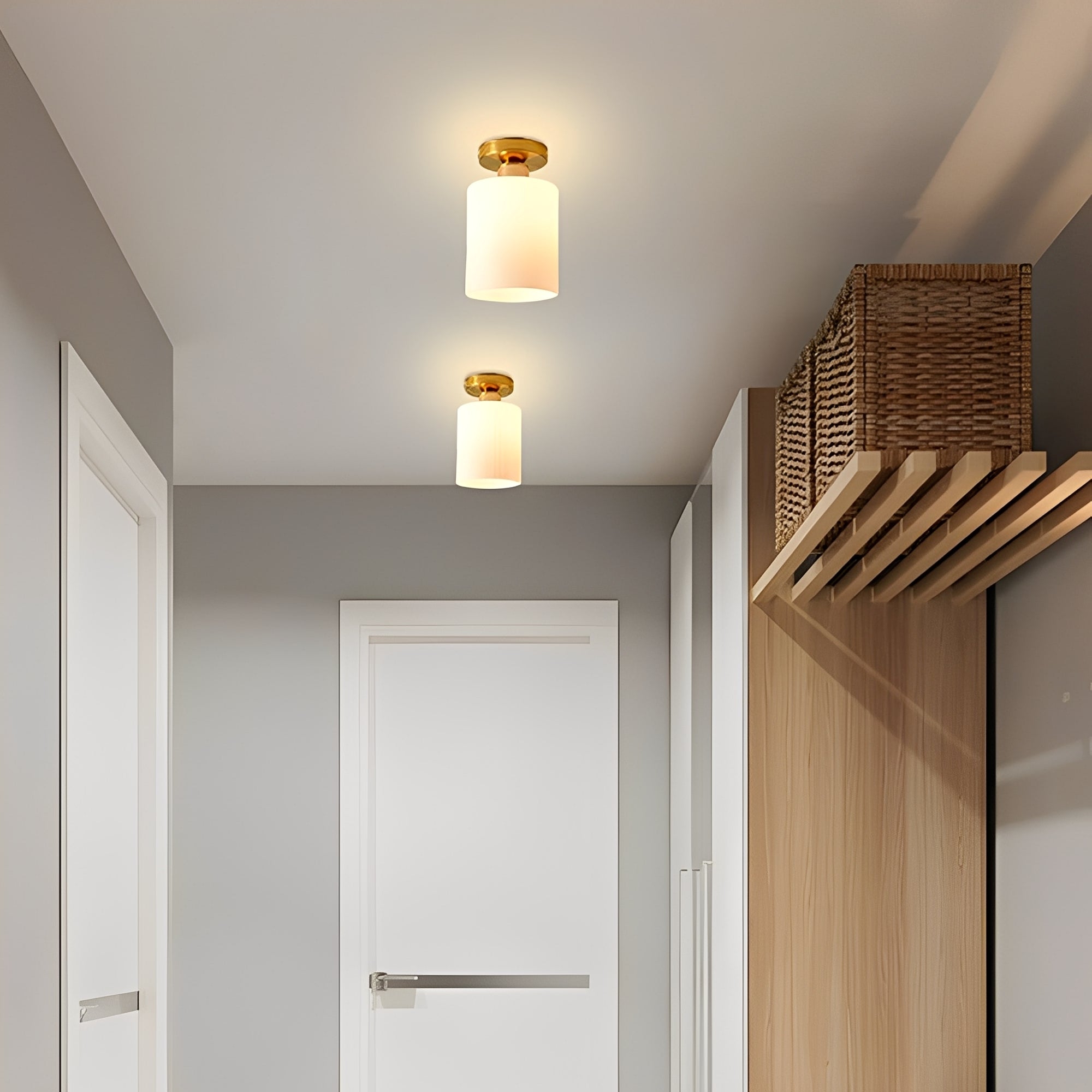 Manny – Elegante weiße Deckenlampe