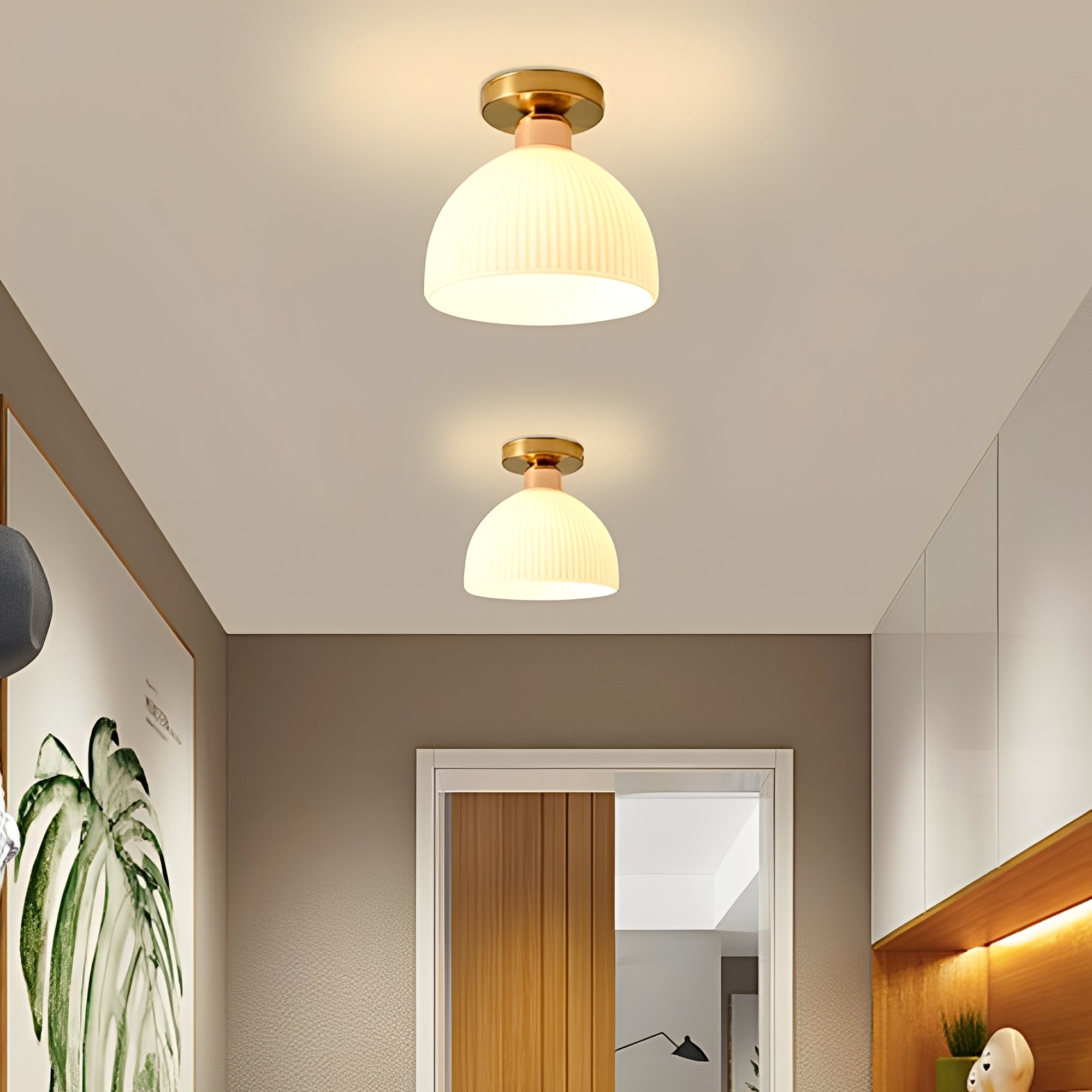 Manny – Elegante weiße Deckenlampe
