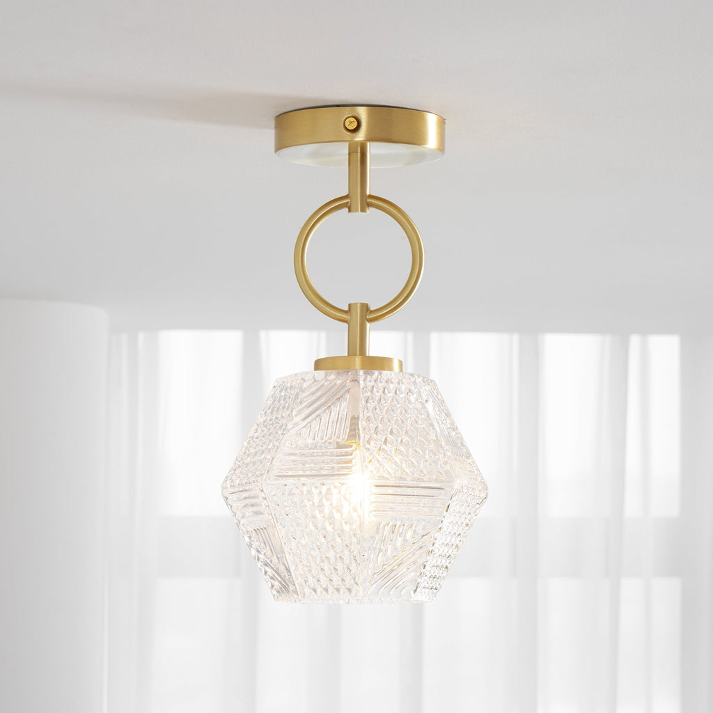 Delina – Art-Déco-Deckenleuchte