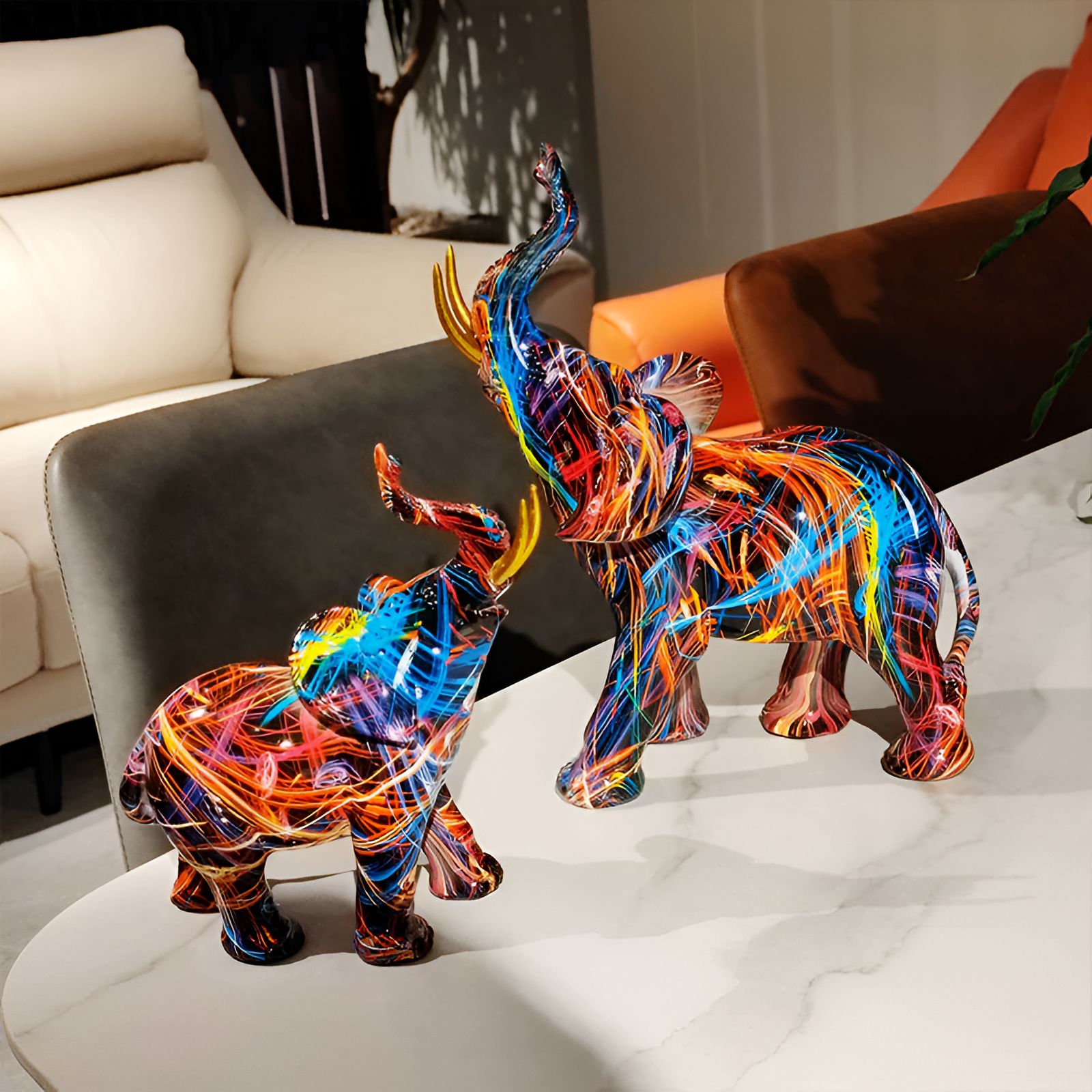 Zara – Kreatives Buntes Elefantenornament