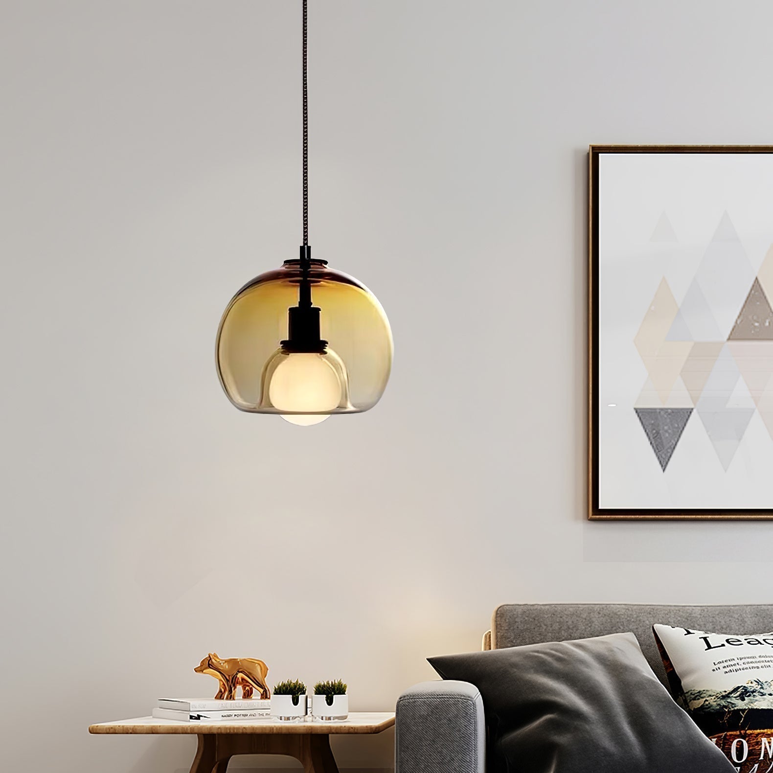 Mila – Modernes Design Glas Pendelleuchte