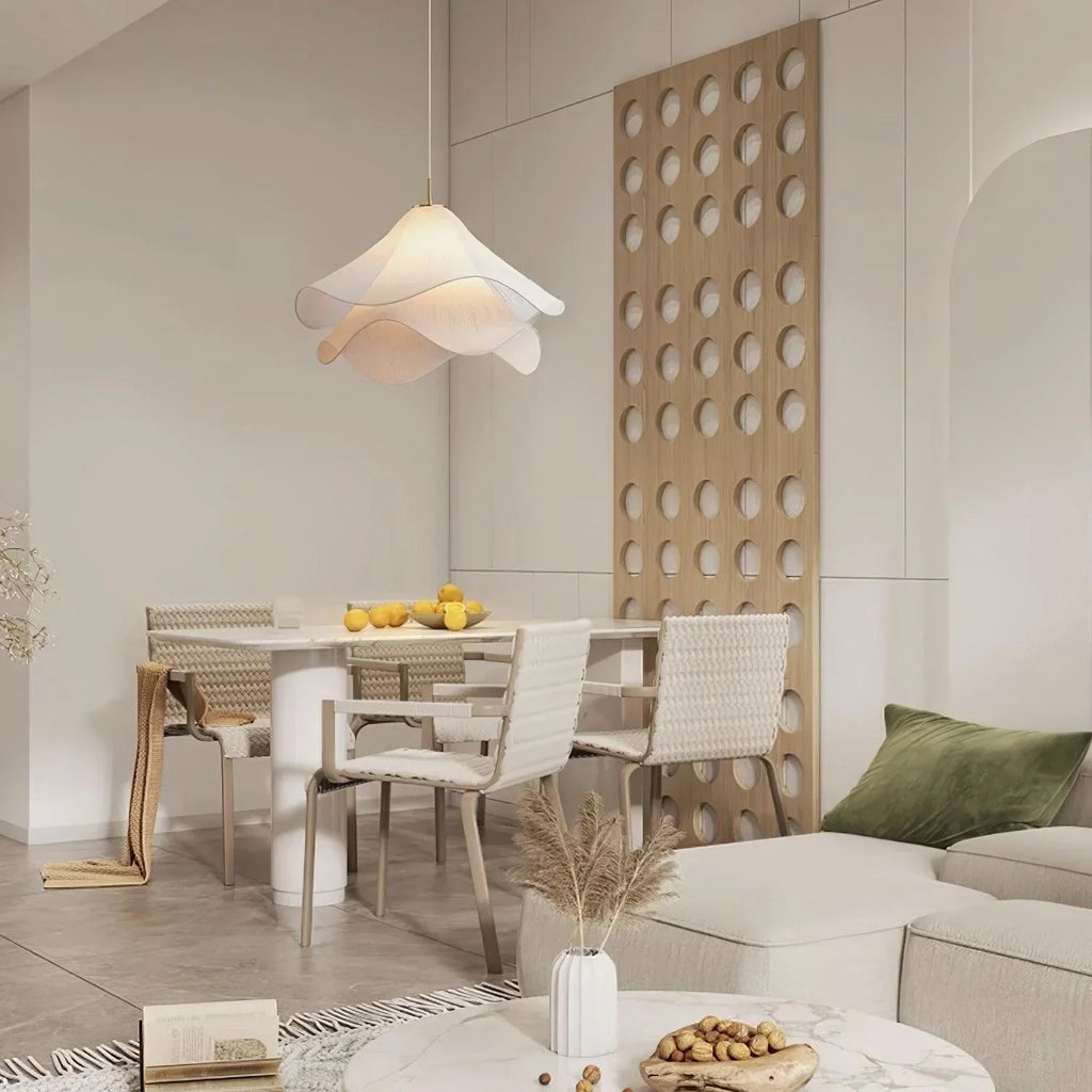 Elayne – Nordische Stoffleuchte im Cream-Design