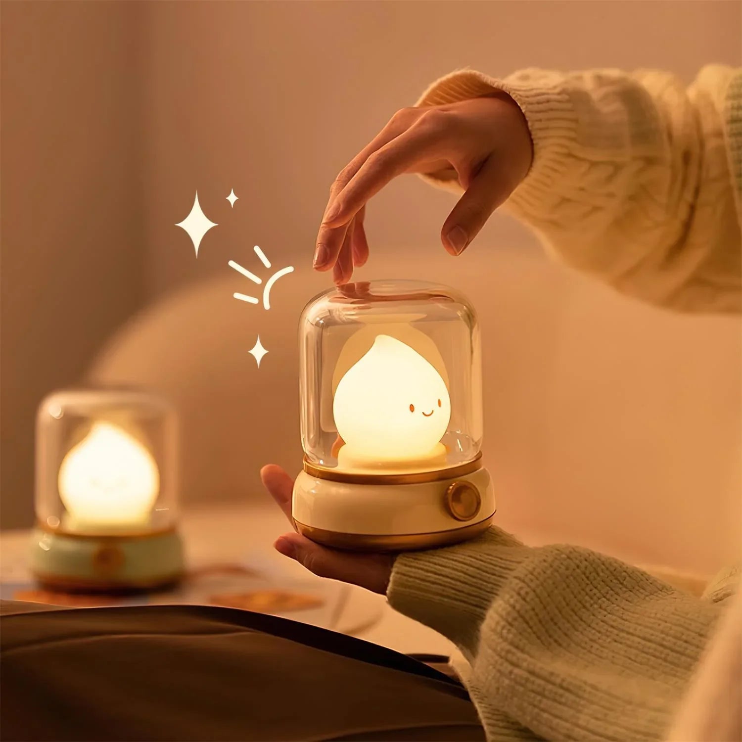 Elina – LED Nachtlicht mit Flammeneffekt