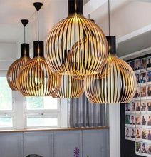 Nordic Glow - Handgefertigte Holz-Pendelleuchte