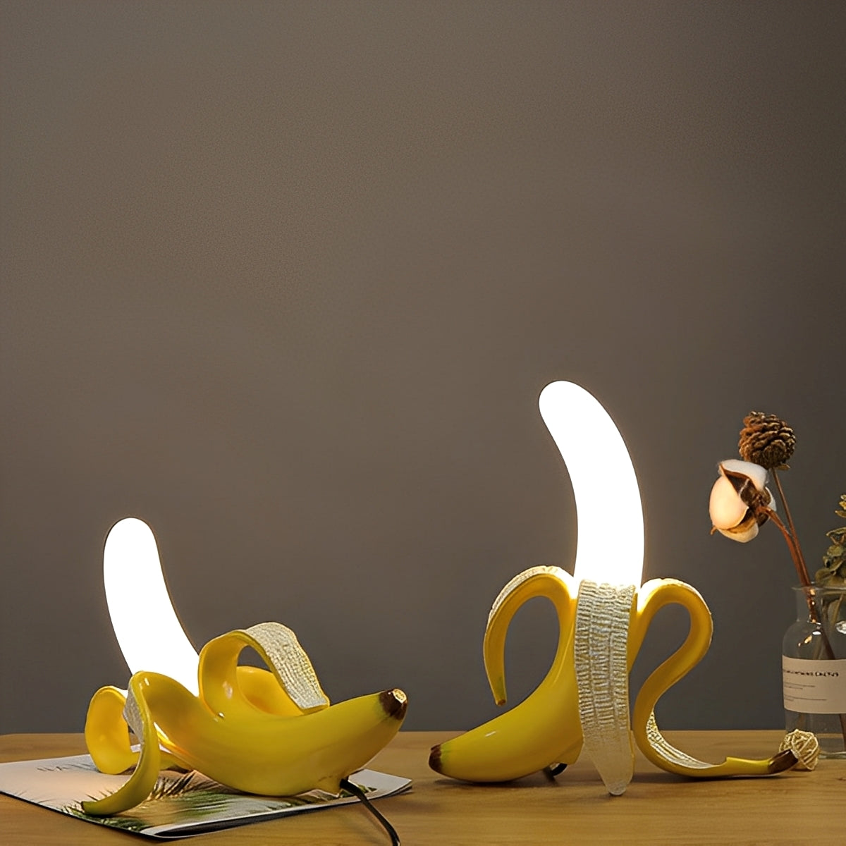 Ayano – Originelle Bananen-Tischleuchte
