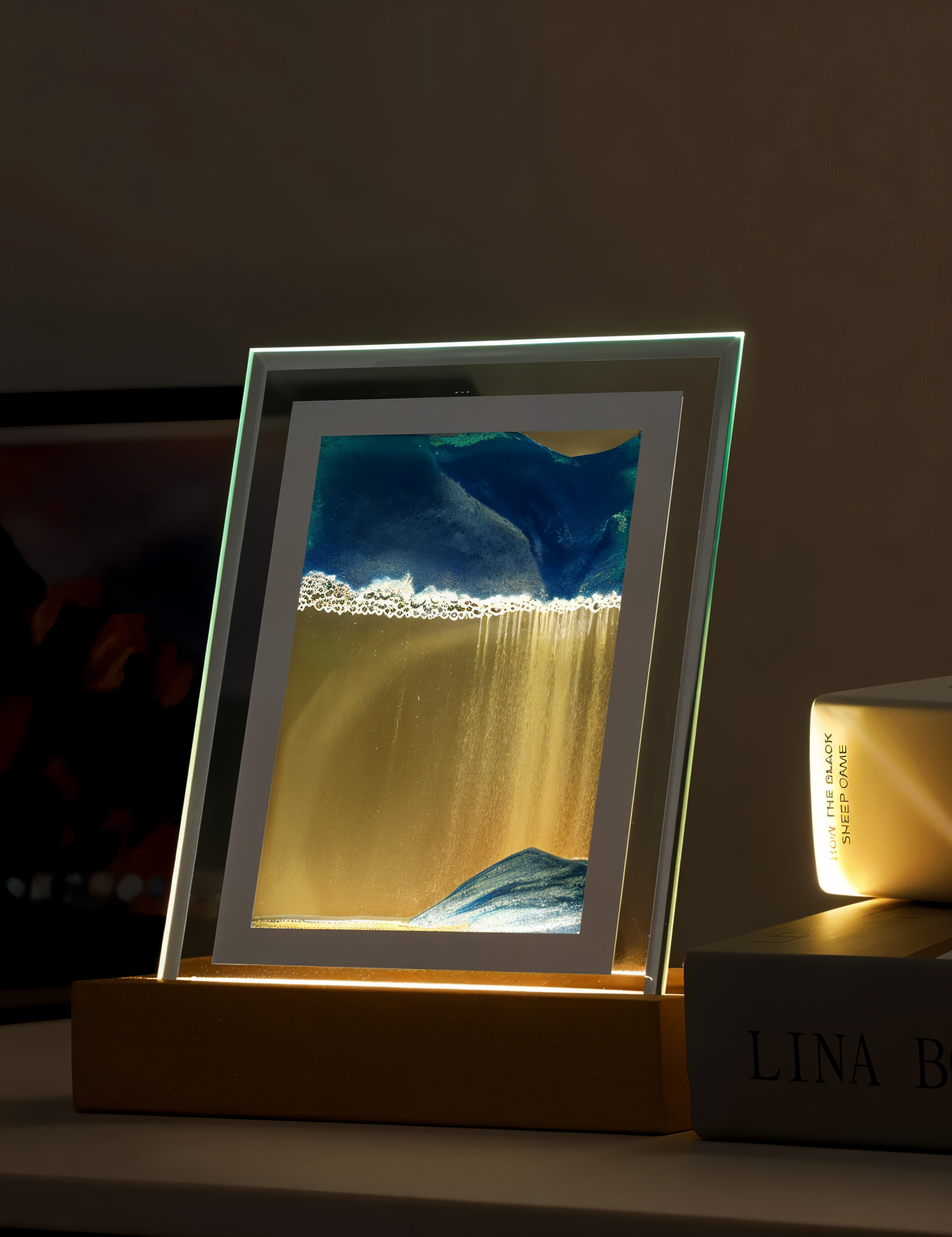 Sienna – Sandbild-Lampe