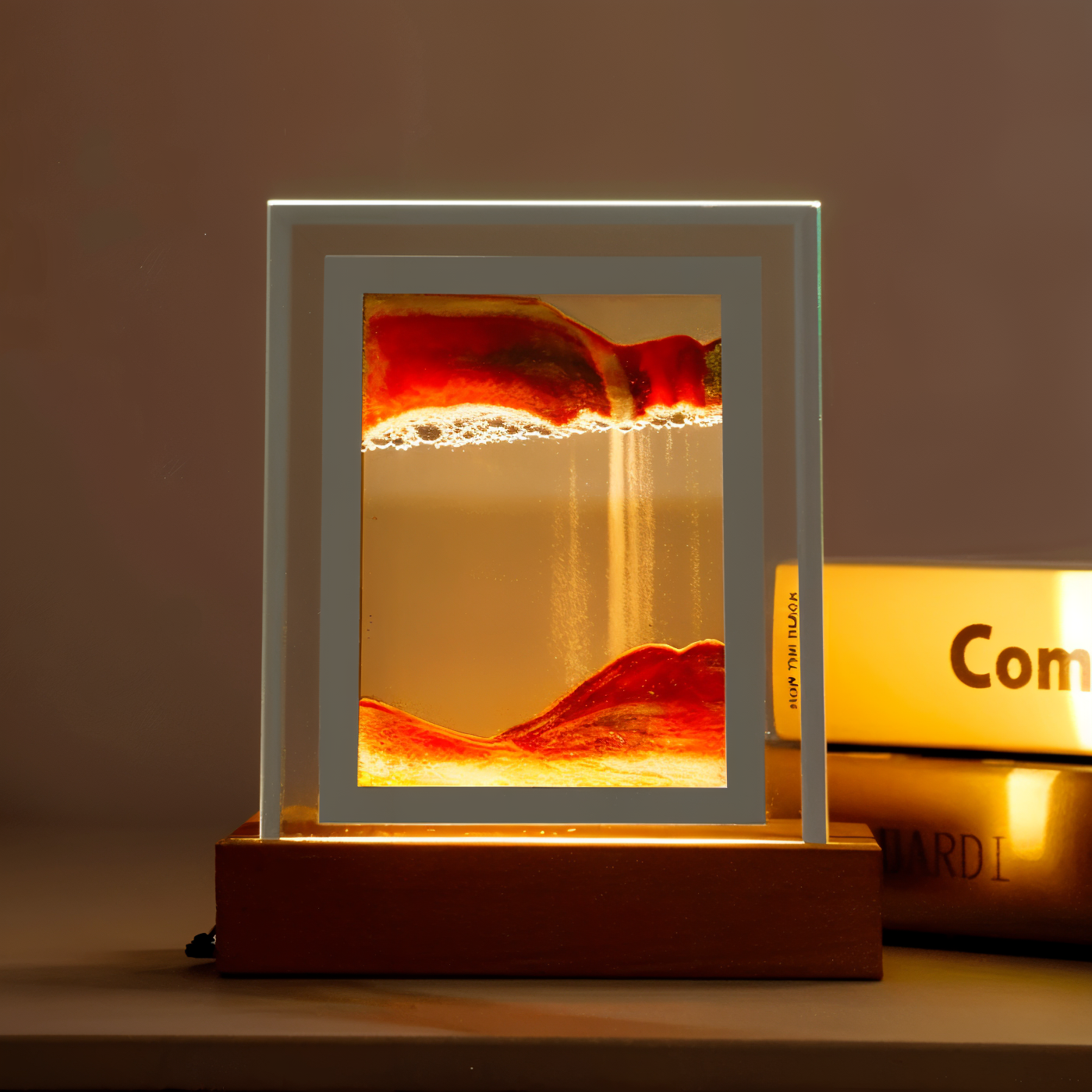 Sienna – Sandbild-Lampe