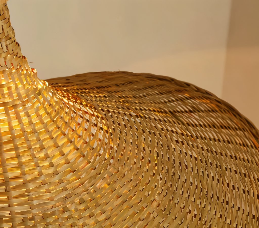 Kaito – Kronleuchter aus Bambus und Rattan