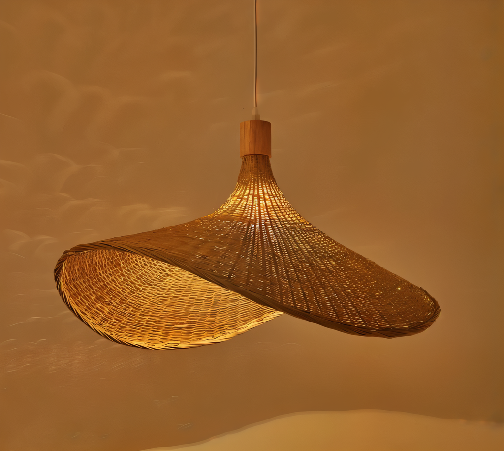 Kaito – Kronleuchter aus Bambus und Rattan