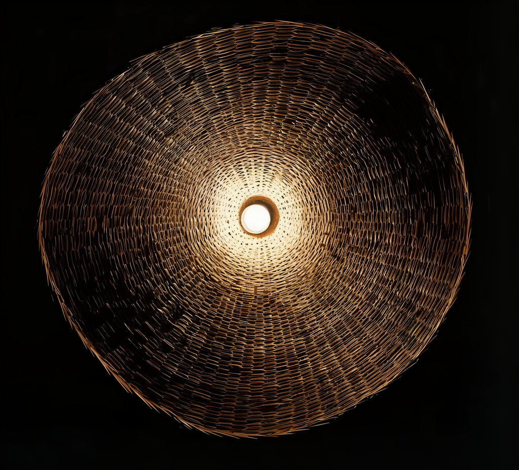 Kaito – Kronleuchter aus Bambus und Rattan