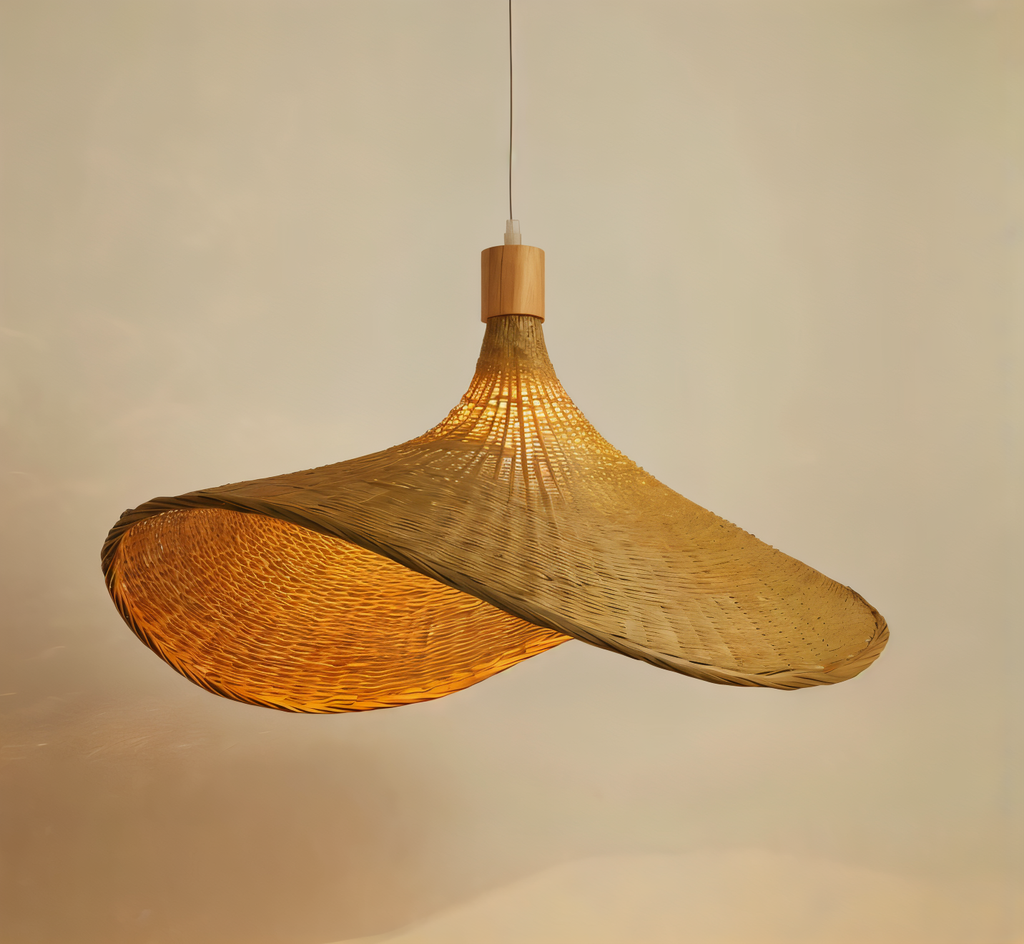 Kaito – Kronleuchter aus Bambus und Rattan