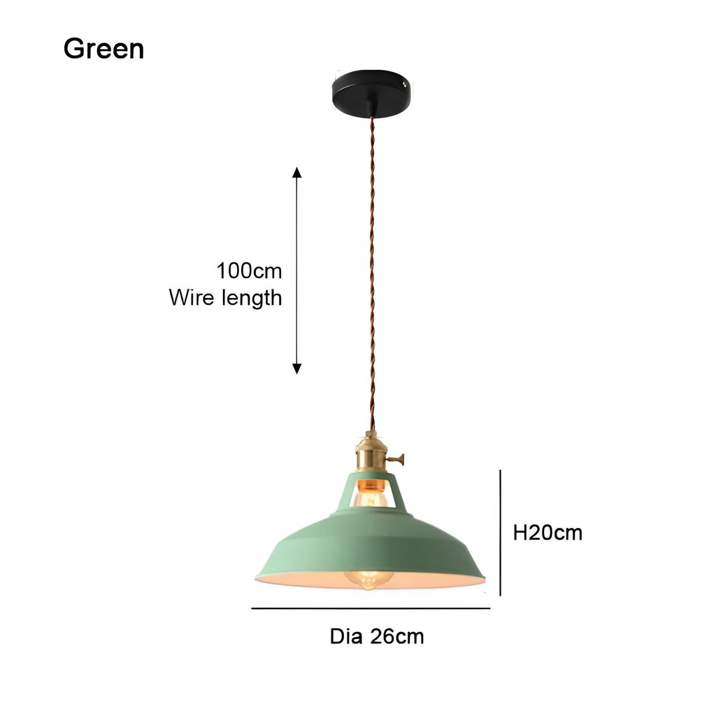 ColorLoft Pendelleuchte – Industrie-Stil mit Macaron-Farben