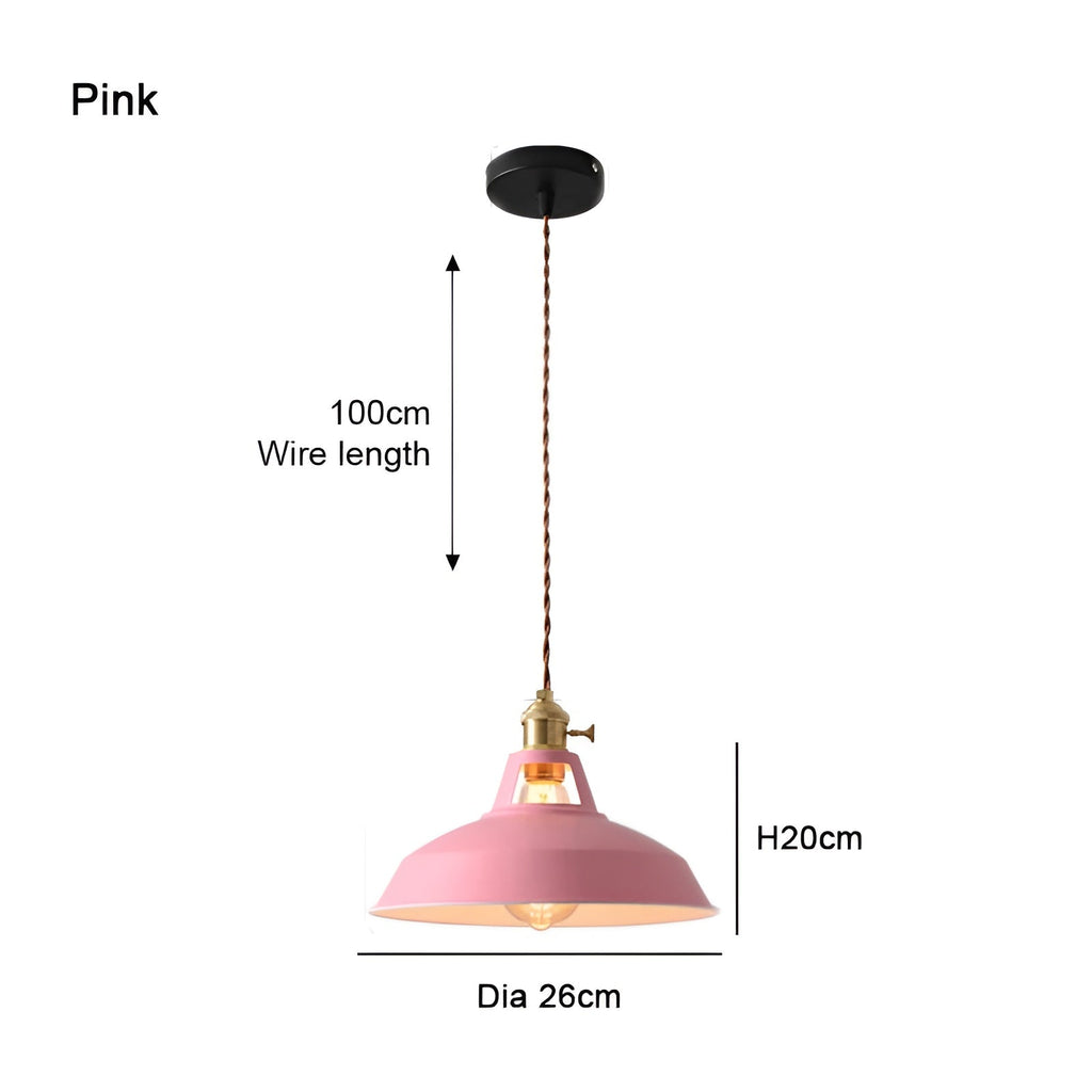 ColorLoft Pendelleuchte – Industrie-Stil mit Macaron-Farben