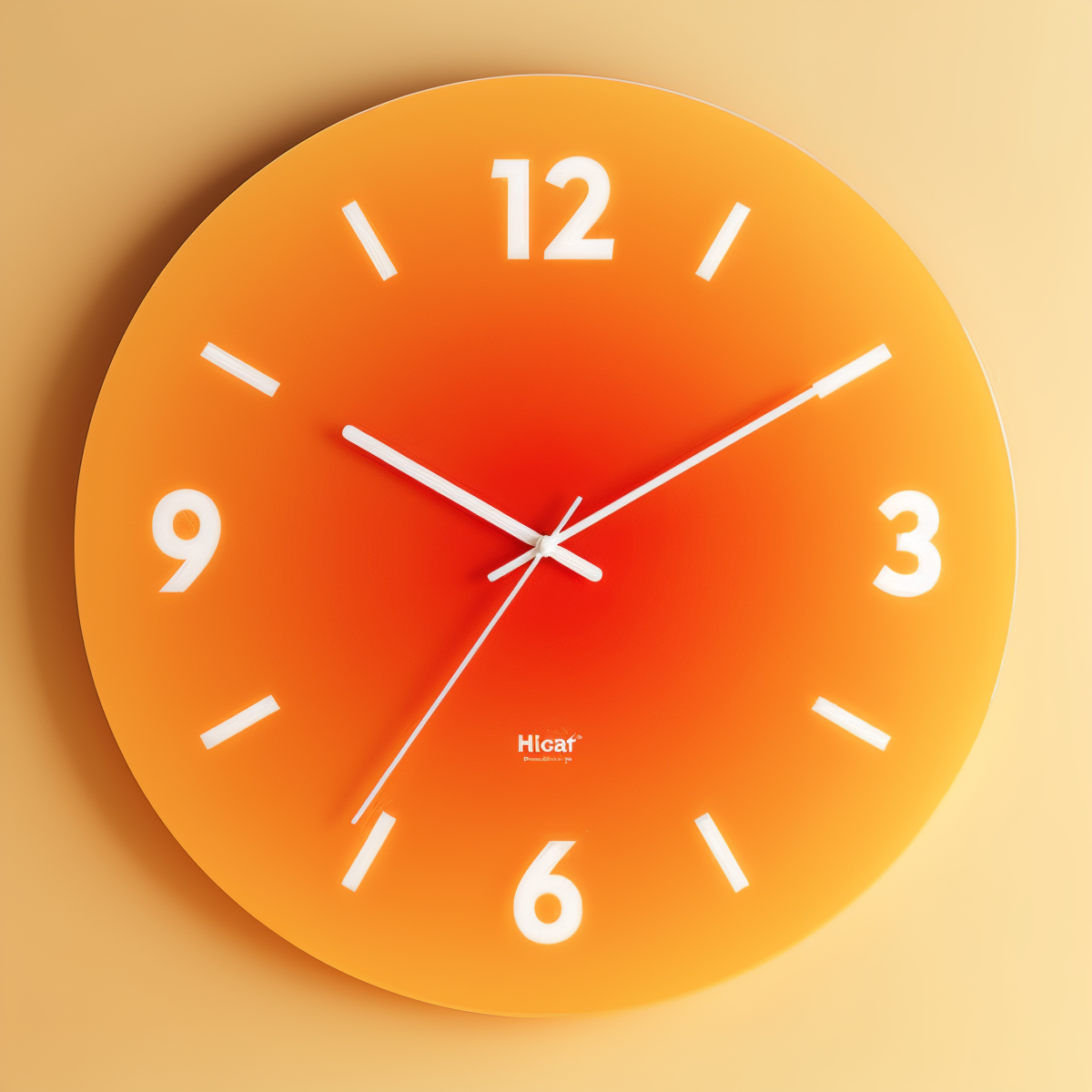 Mireya – Geräuschlose Wanduhr aus Glas