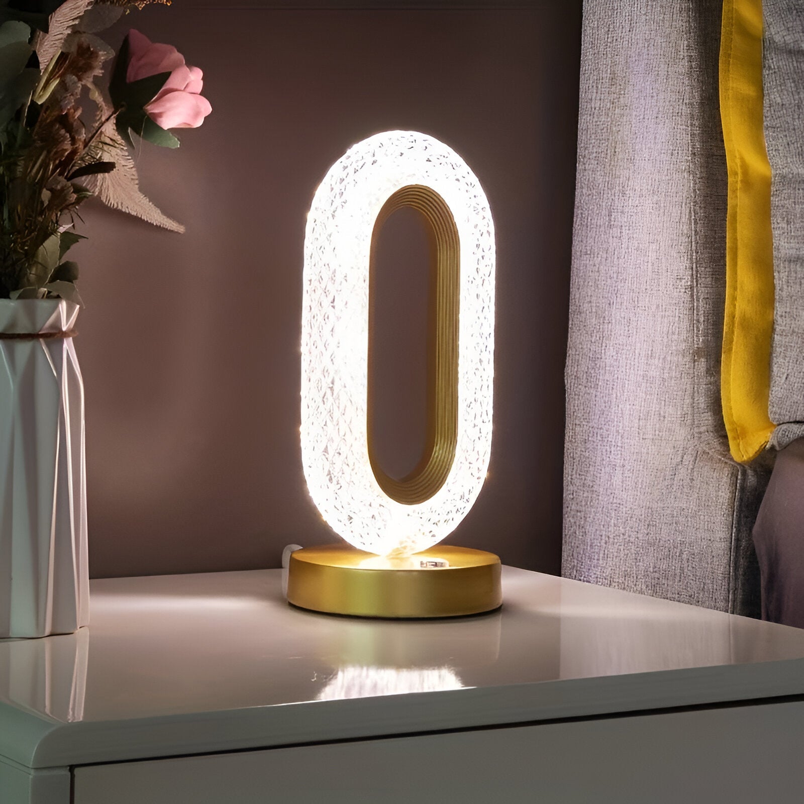 Evelyn – Stilvolle Kristall LED-Tischlampe