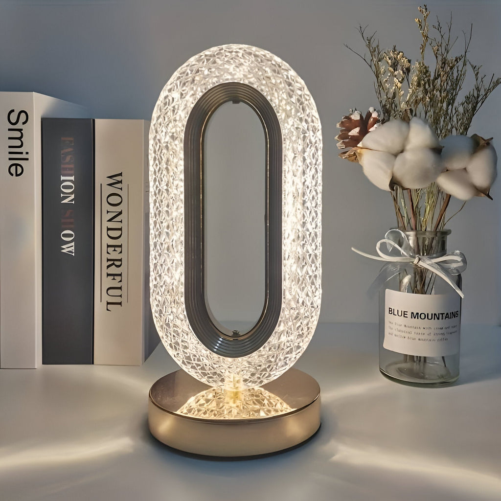 Evelyn – Stilvolle Kristall LED-Tischlampe