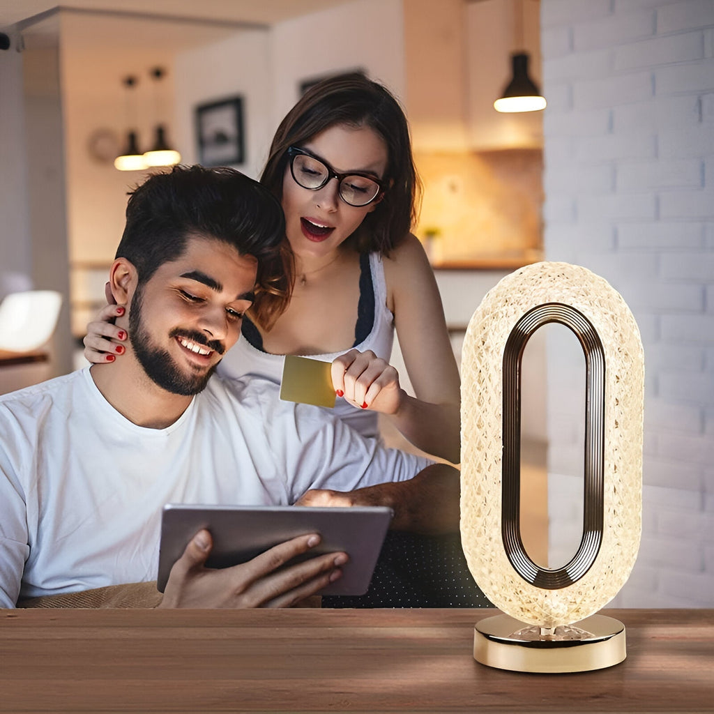Evelyn – Stilvolle Kristall LED-Tischlampe