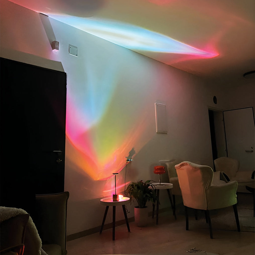 Sonnenuntergangs-Kristallprisma-Projektionslicht
