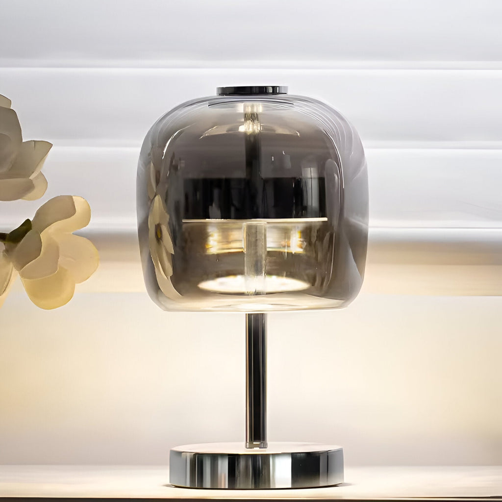 SmokeLite Tischlampe – Dimmbares USB-Glaslicht