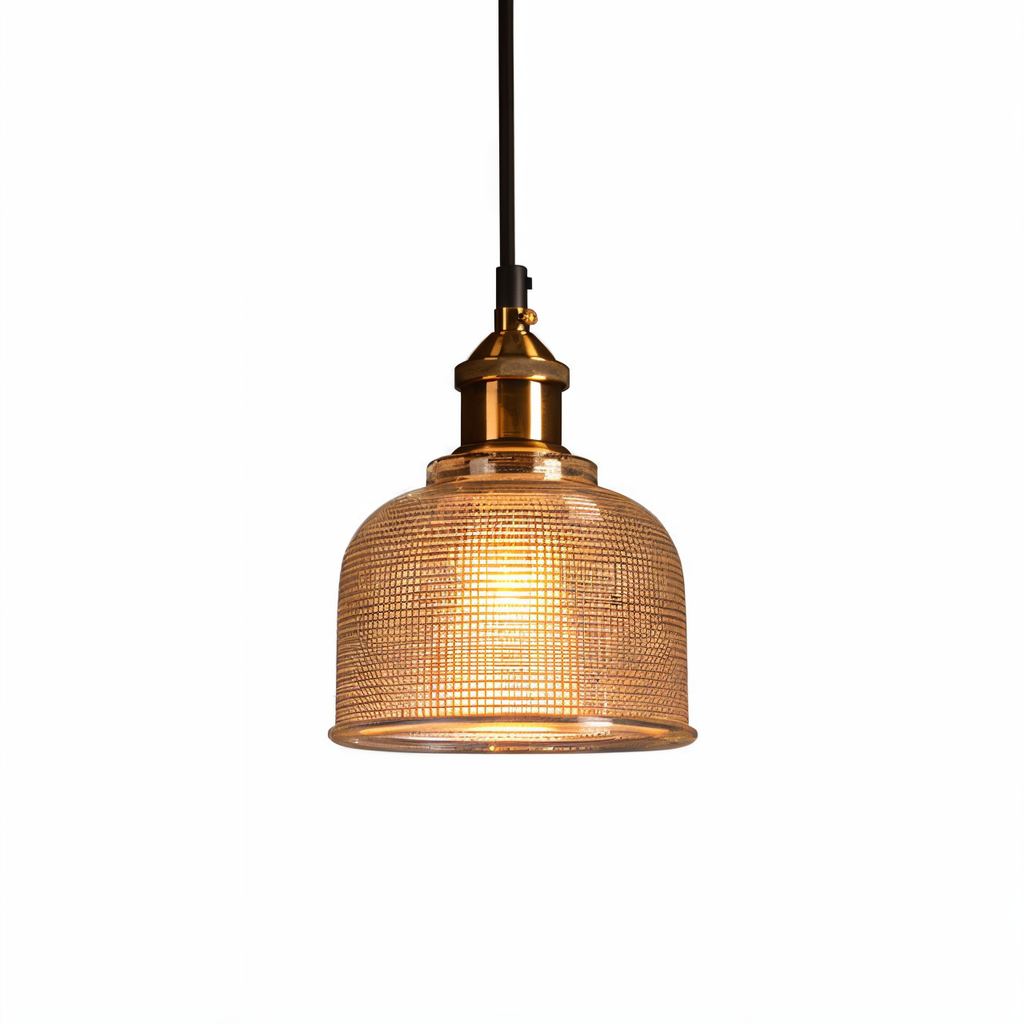 RetroShine Glaslampe – Bunte Glocken-Pendelleuchte im Vintage-Stil