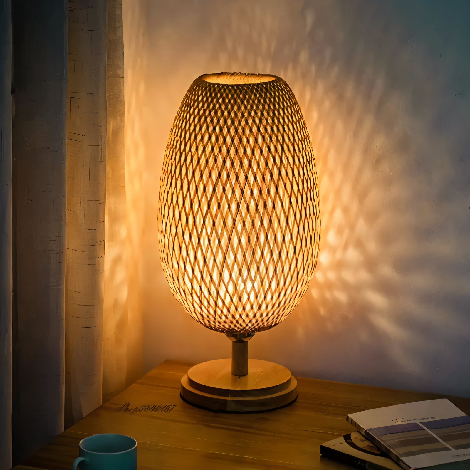 Mara – Geflochtene Lampe aus Bambus