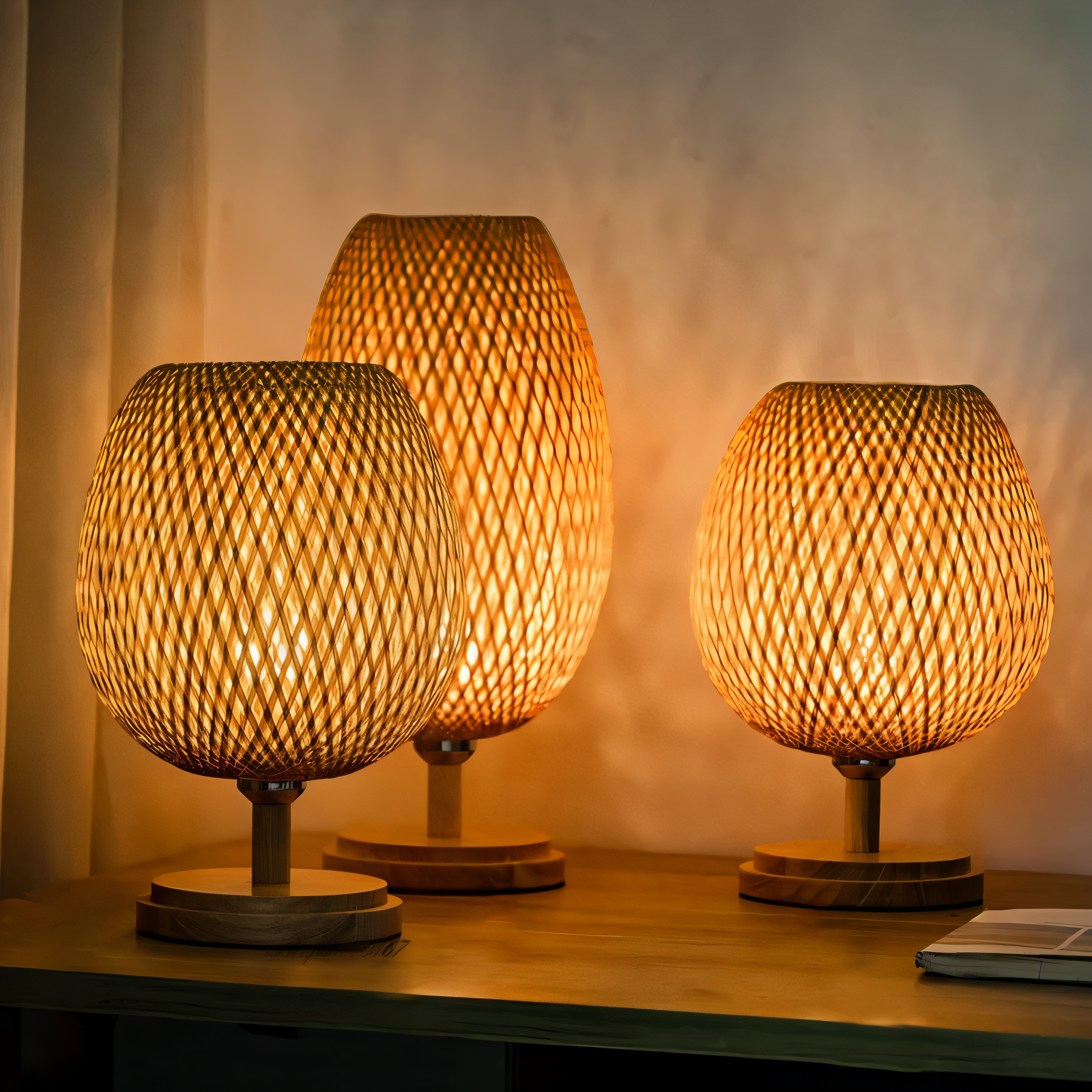 Mara – Geflochtene Lampe aus Bambus