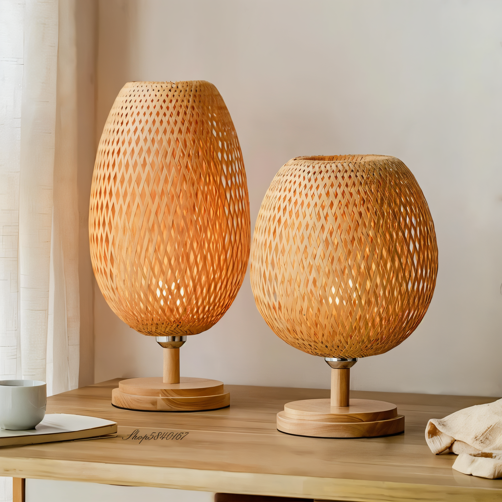 Mara – Geflochtene Lampe aus Bambus
