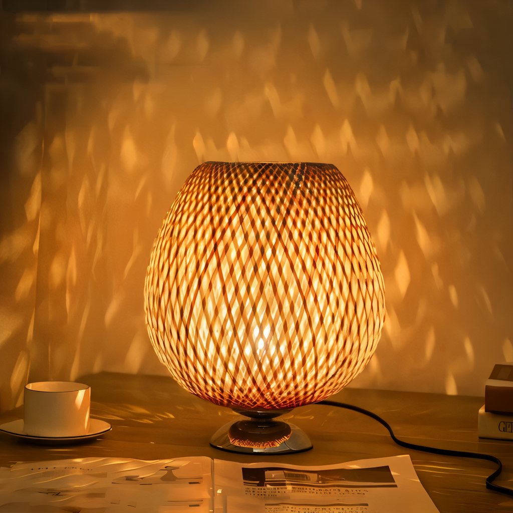 Mara – Geflochtene Lampe aus Bambus
