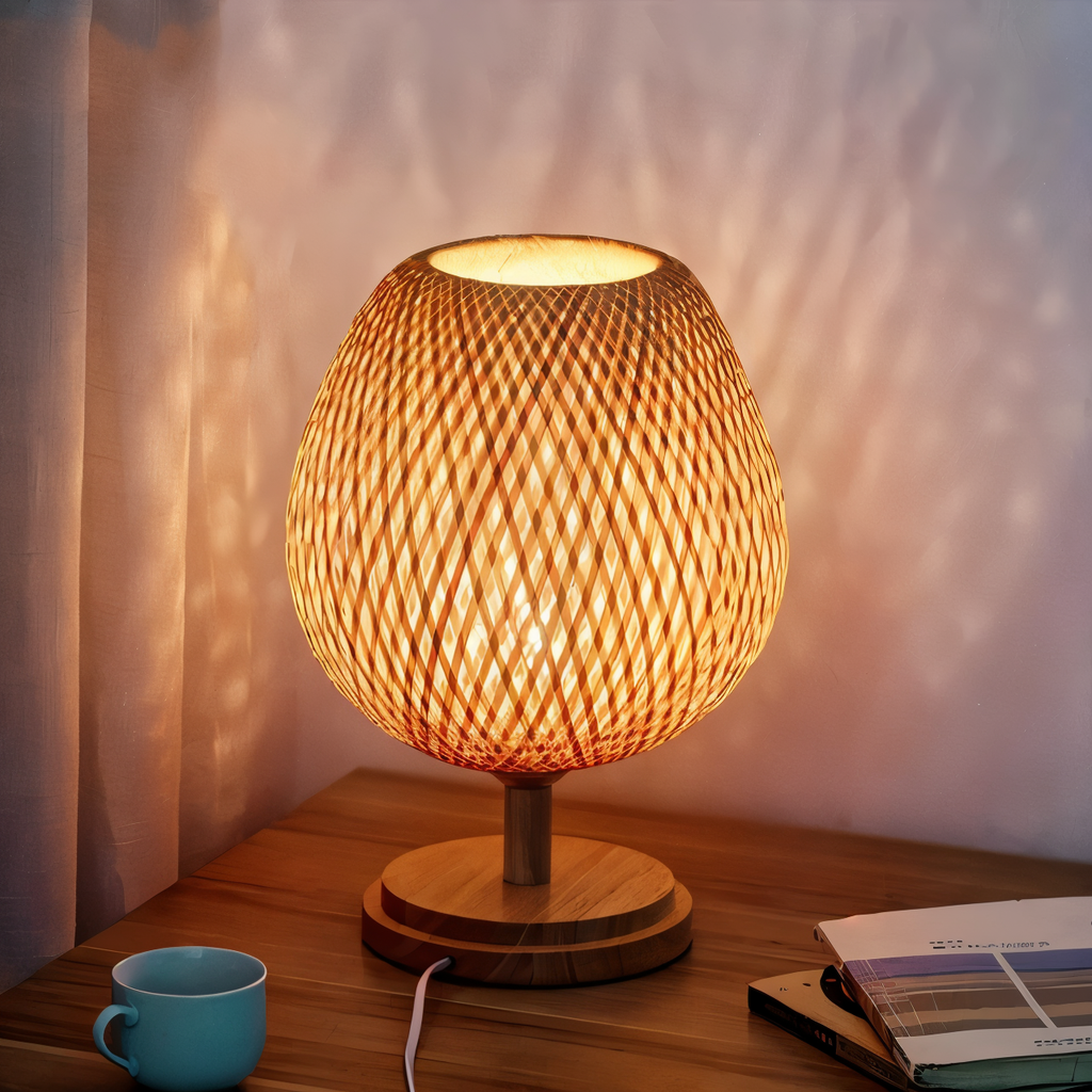 Mara – Geflochtene Lampe aus Bambus