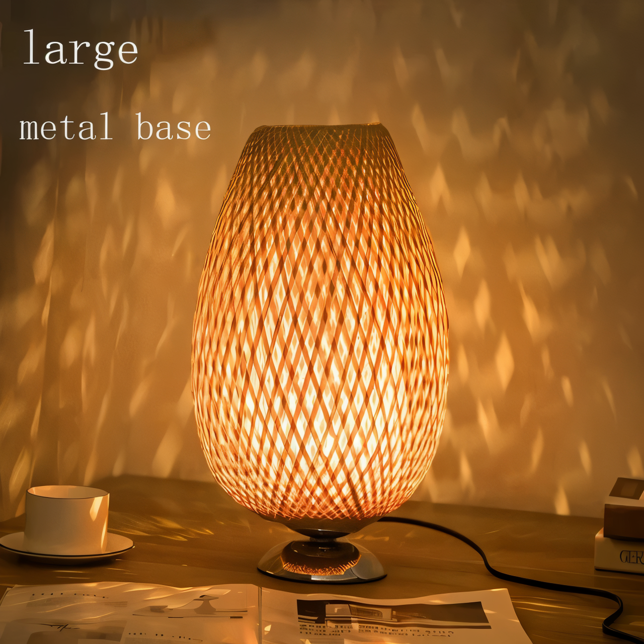 Mara – Geflochtene Lampe aus Bambus