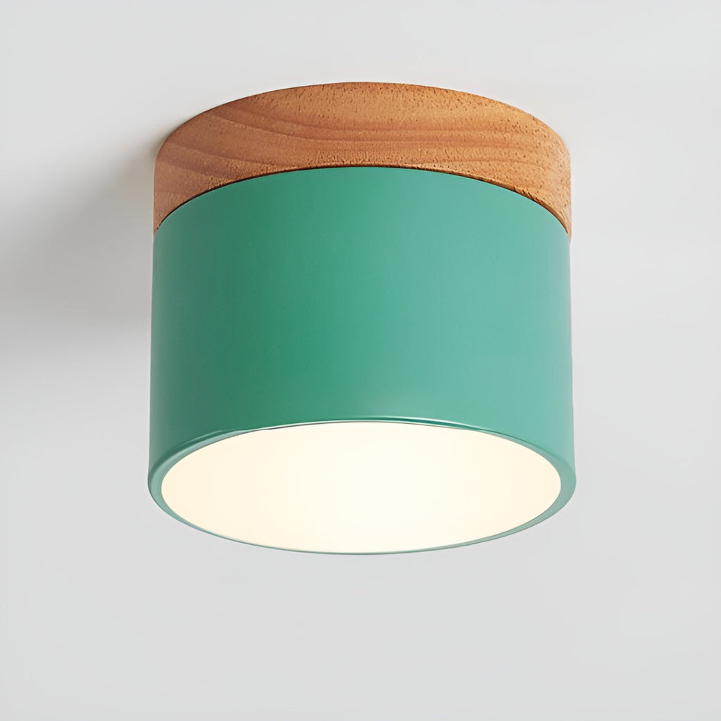 Pastel Shine - Macaron Holzmaserung Lampe