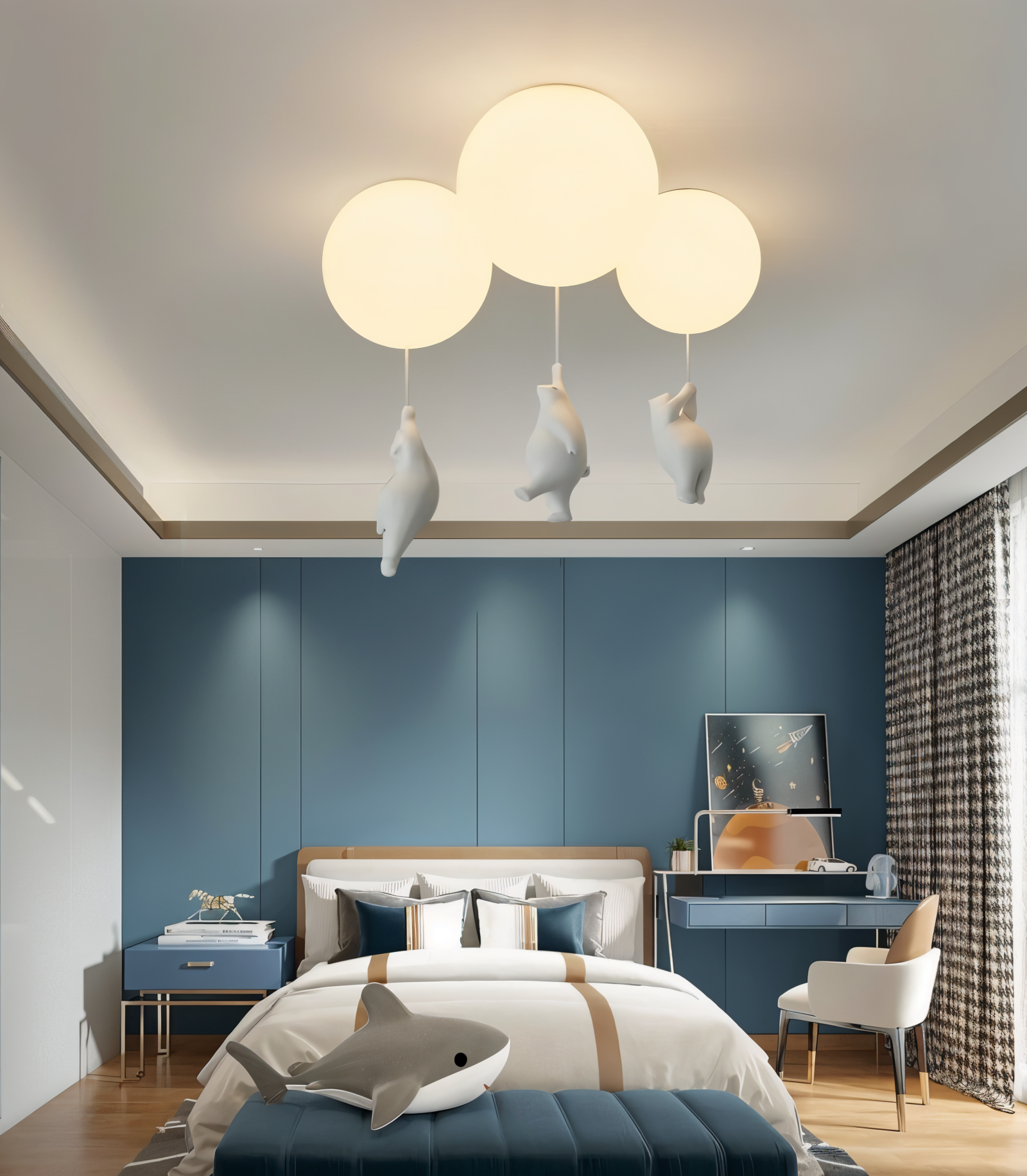 BearLoon Light – Niedliche Pendelleuchte im Luftballon-Bären-Design