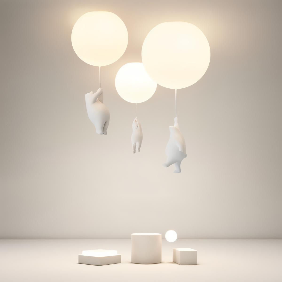 BearLoon Light – Niedliche Pendelleuchte im Luftballon-Bären-Design