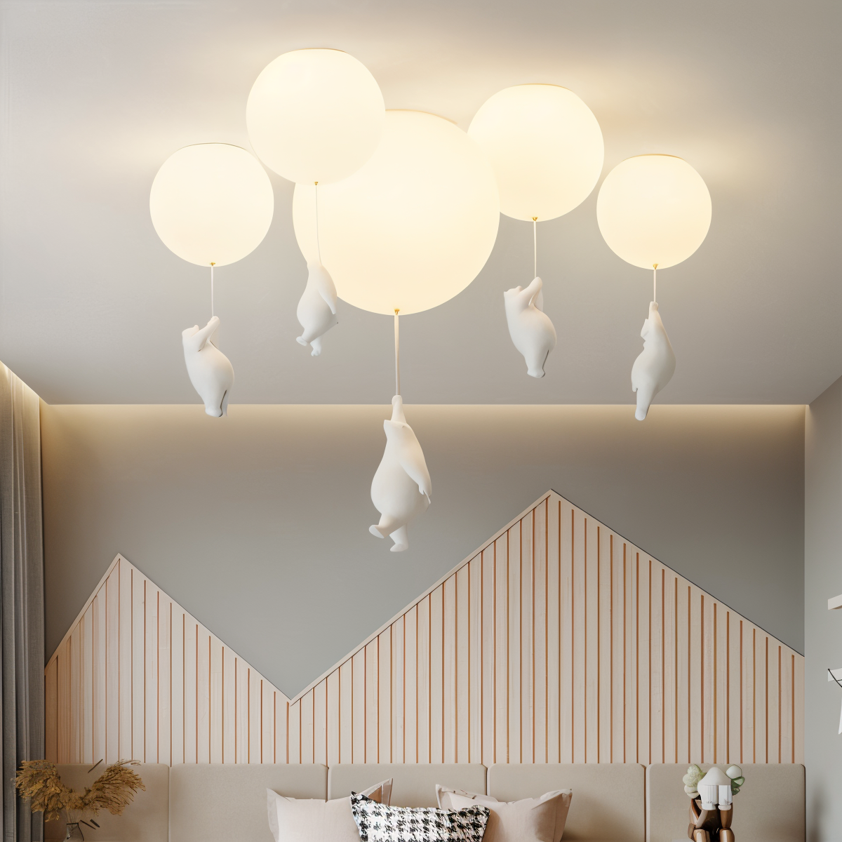BearLoon Light – Niedliche Pendelleuchte im Luftballon-Bären-Design