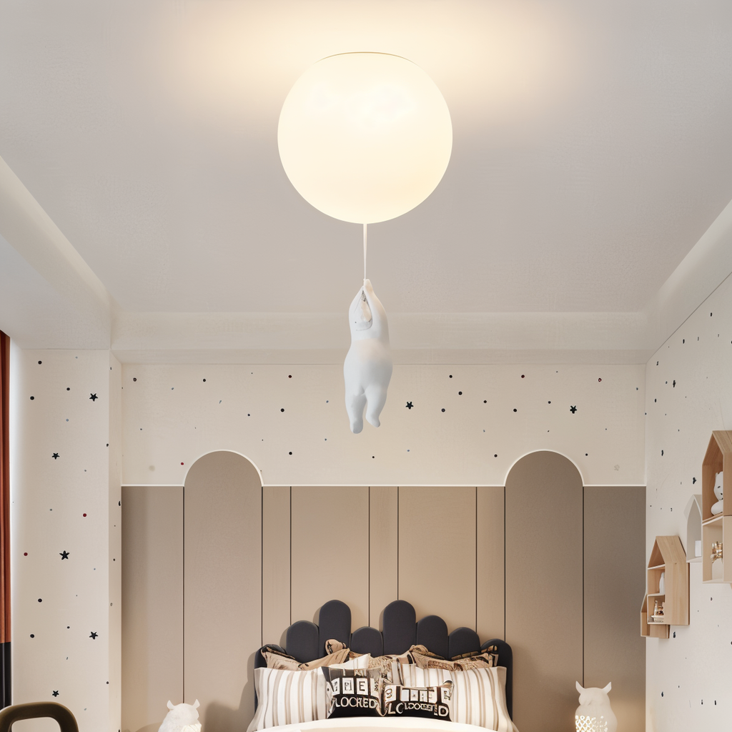 BearLoon Light – Niedliche Pendelleuchte im Luftballon-Bären-Design