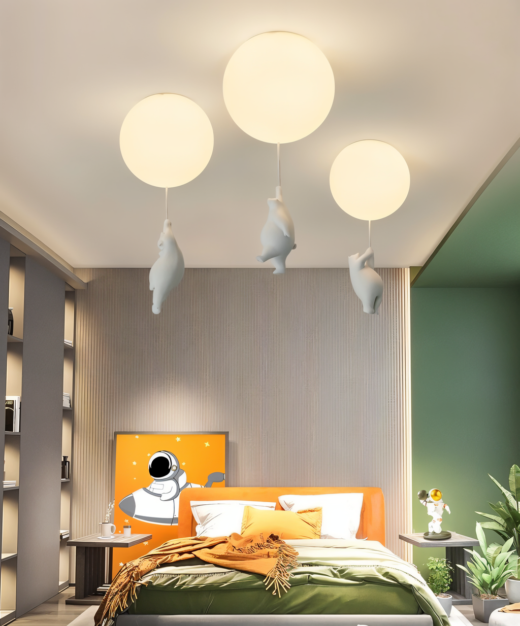 BearLoon Light – Niedliche Pendelleuchte im Luftballon-Bären-Design
