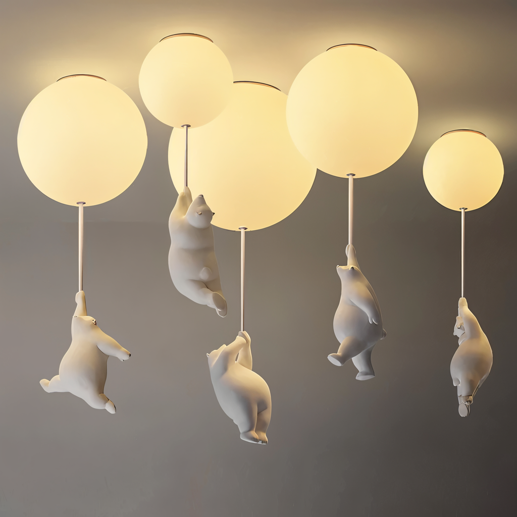 BearLoon Light – Niedliche Pendelleuchte im Luftballon-Bären-Design