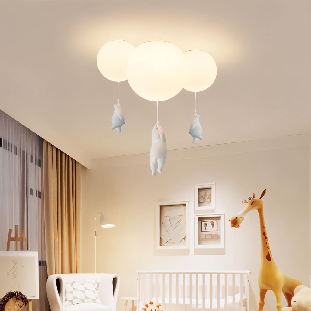 BearLoon Light – Niedliche Pendelleuchte im Luftballon-Bären-Design