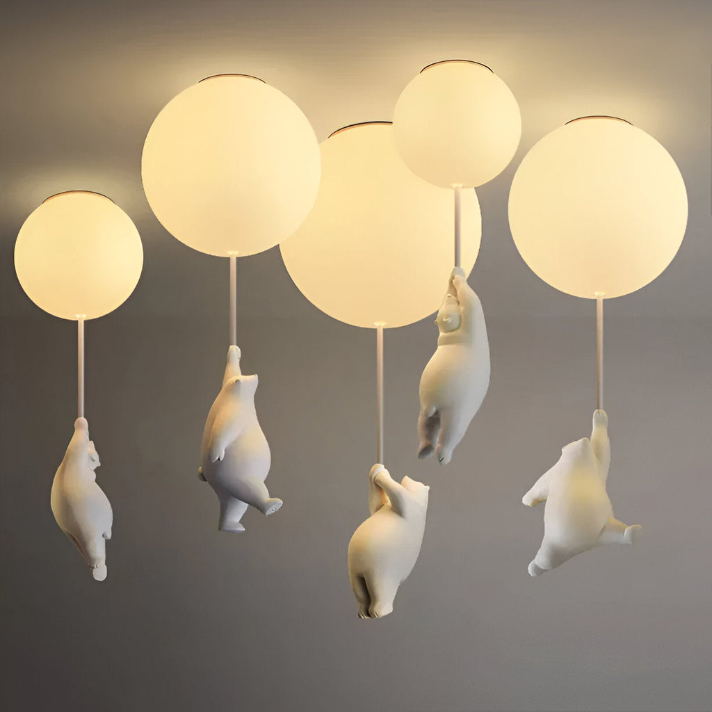 BearLoon Light – Niedliche Pendelleuchte im Luftballon-Bären-Design