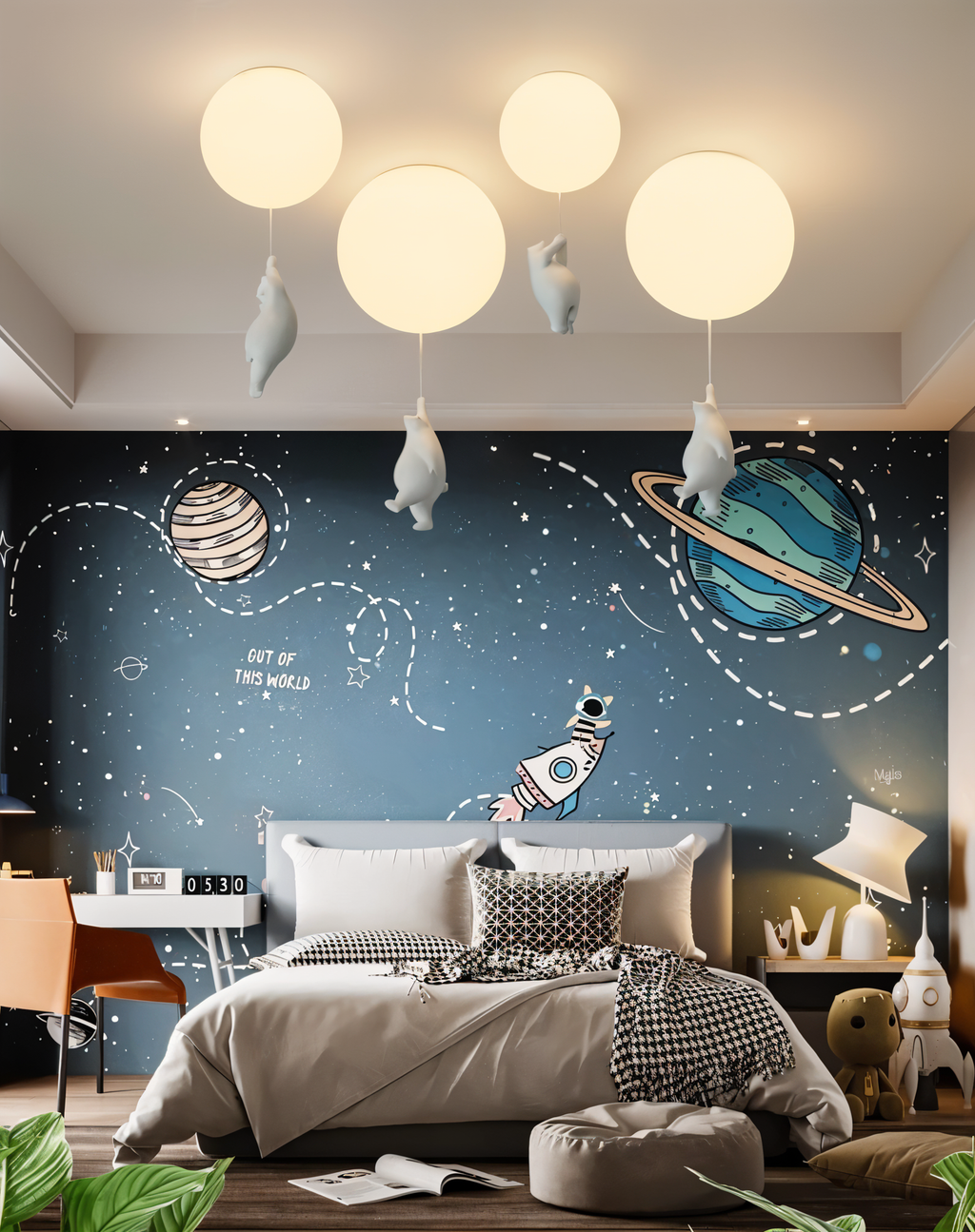 BearLoon Light – Niedliche Pendelleuchte im Luftballon-Bären-Design