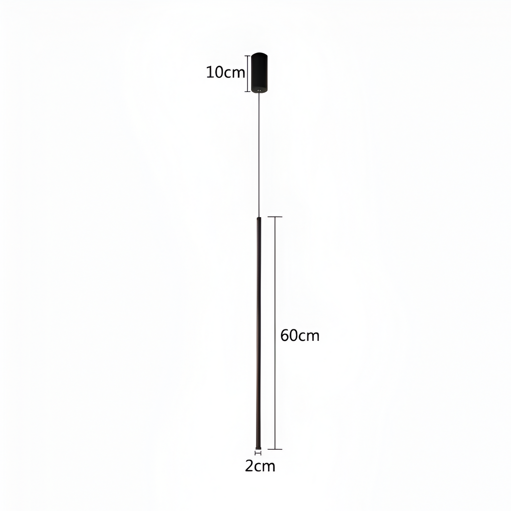 LineGlow – Minimalistische Schwarze LED-Pendelleuchte im Designerlook