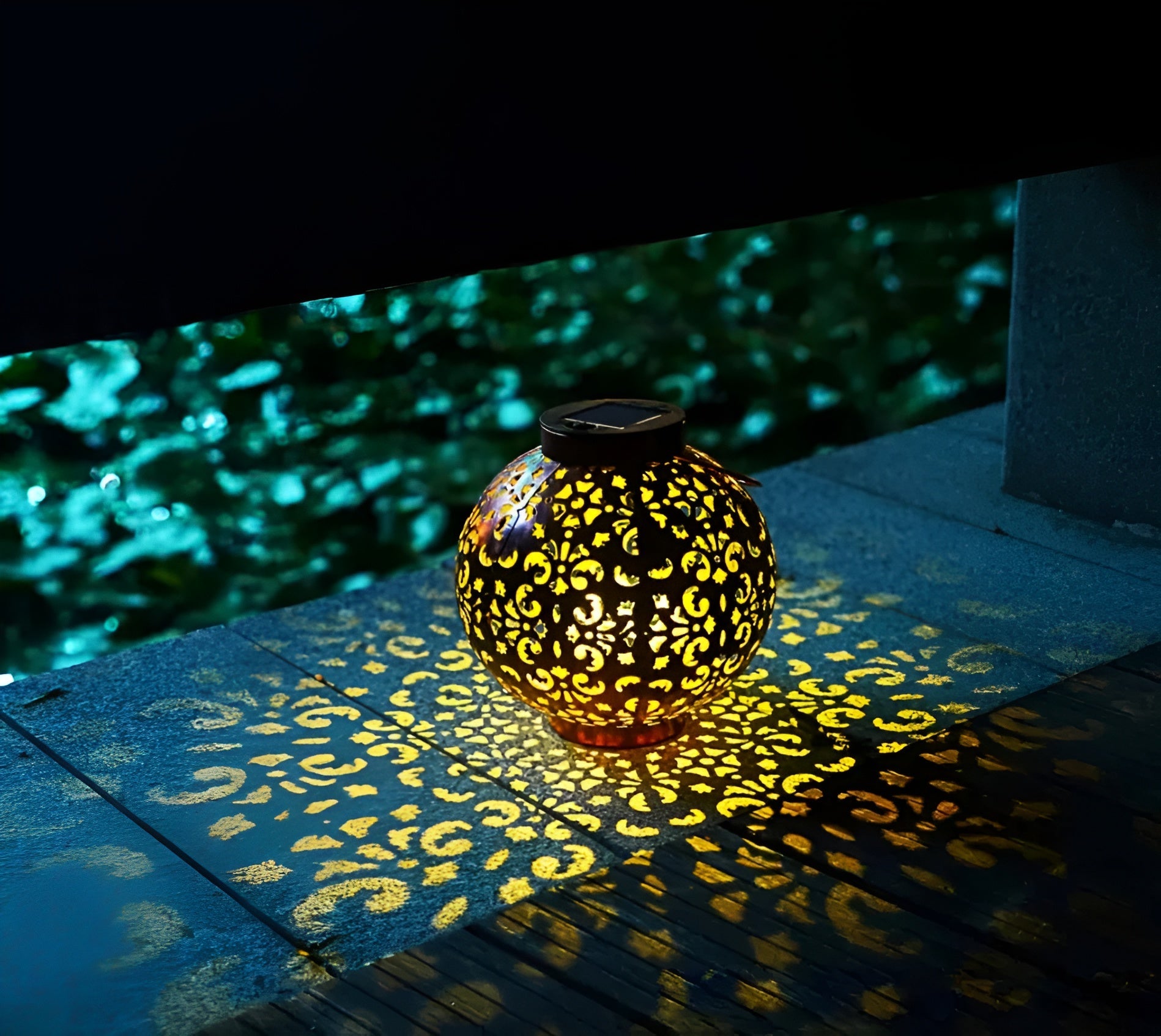 SolarCove – Wetterfeste Vintage-Solar-Außenlampe mit warmem Licht