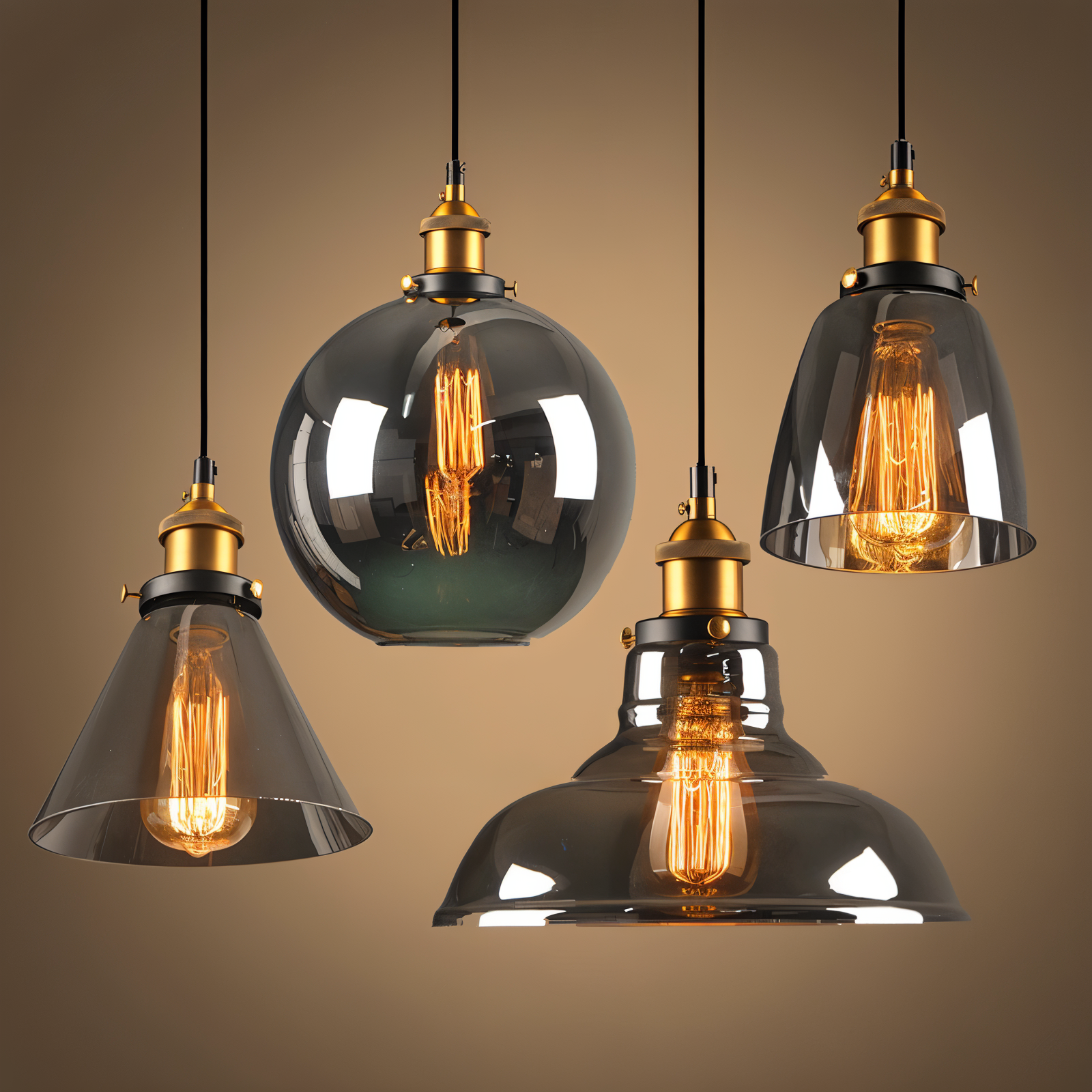 Norvella – Nordic Retro Glas-Pendelleuchte