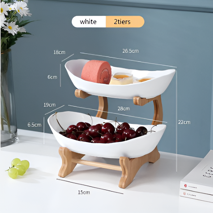 WoodTier Schale – Zeitgenössische Obstetagere aus Naturholz