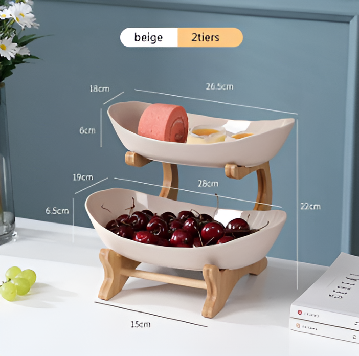 WoodTier Schale – Zeitgenössische Obstetagere aus Naturholz