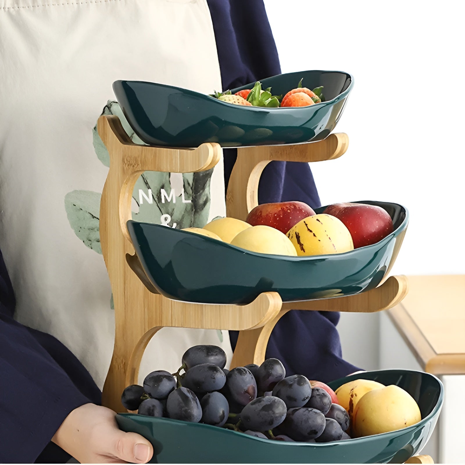 WoodTier Schale – Zeitgenössische Obstetagere aus Naturholz