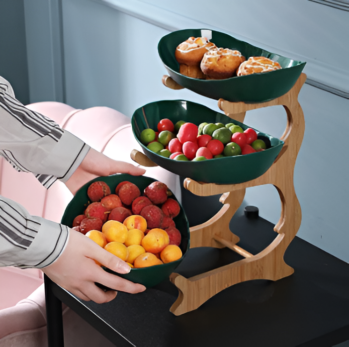 WoodTier Schale – Zeitgenössische Obstetagere aus Naturholz