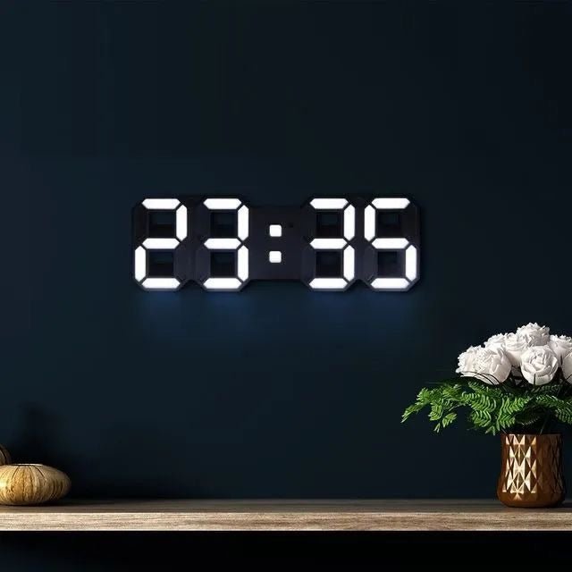 LumiTime – Digitale 3D-LED-Wanduhr mit dimmbarer Beleuchtung