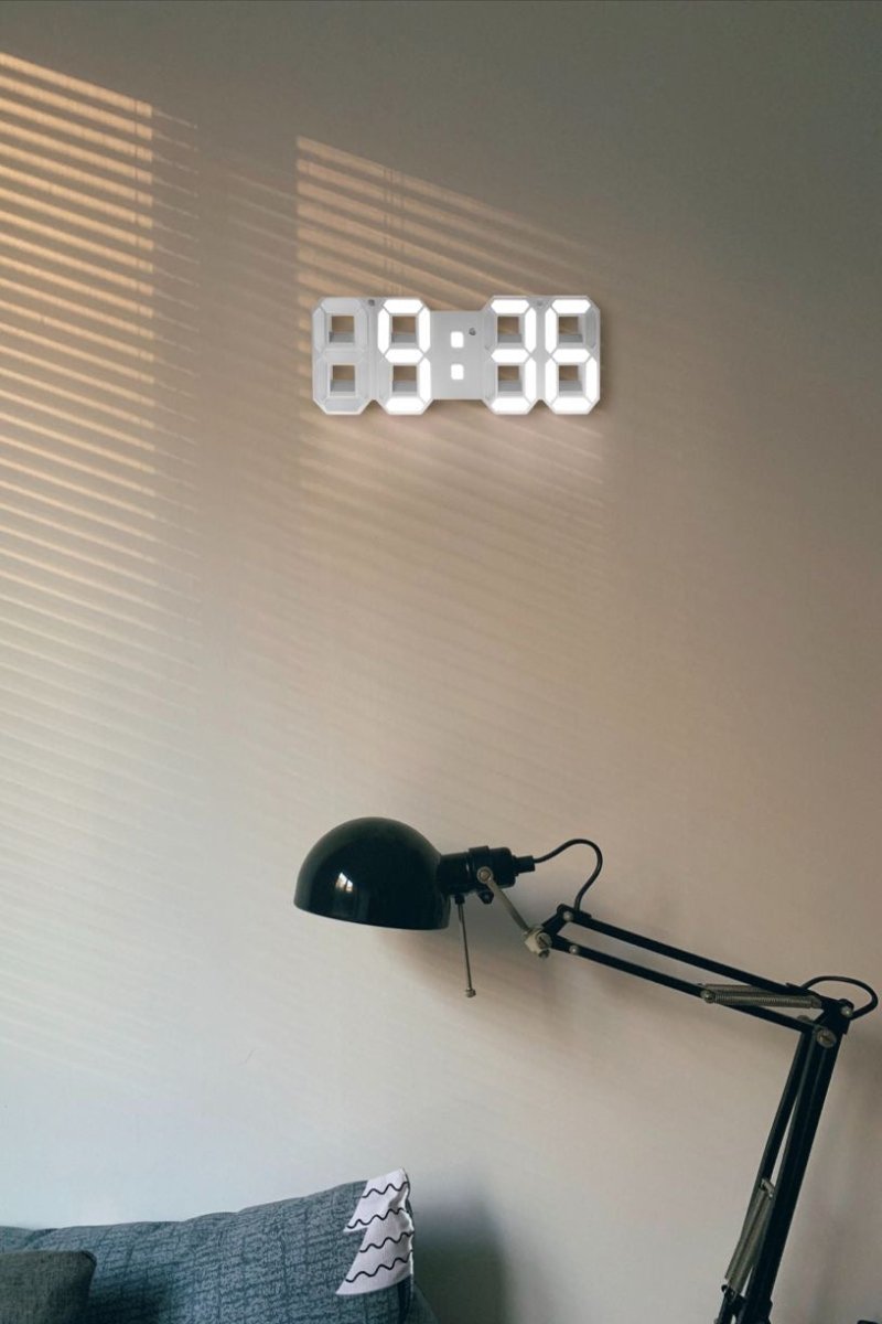 LumiTime – Digitale 3D-LED-Wanduhr mit dimmbarer Beleuchtung